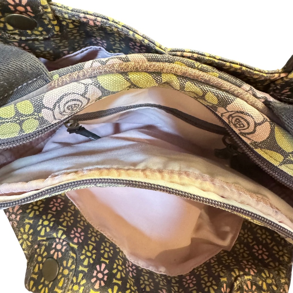 Petunia Pickle Bottom Backpack Floral  Convertible Tote and‎ pouch preloved - Picture 5 of 16
